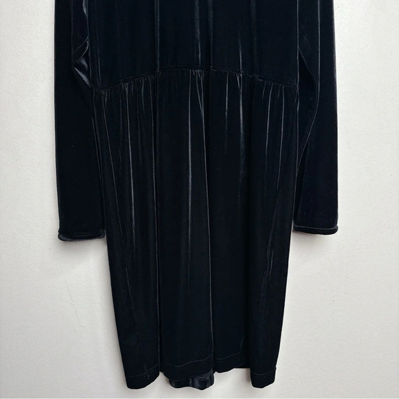Vintage Talbots Womens Size M Mock Neck Long Sleeve Elastic Waist Velvet Dress - Picture 5 of 15